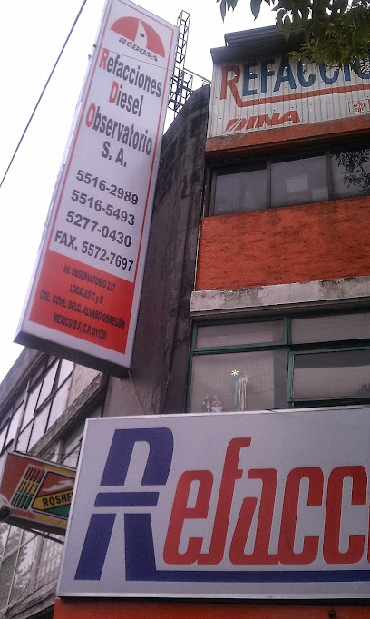 Refacciones Diesel Observatorio en Álvaro Obregón