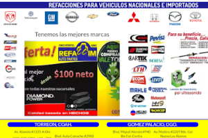 Refaccim Autopartes en Gómez Palacio
