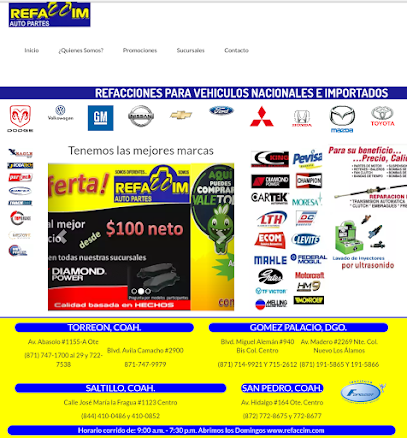 Refaccim Autopartes en Gómez Palacio