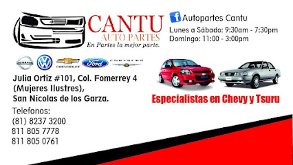 Autopartes Cantu Matriz en San Nicolás de los Garza