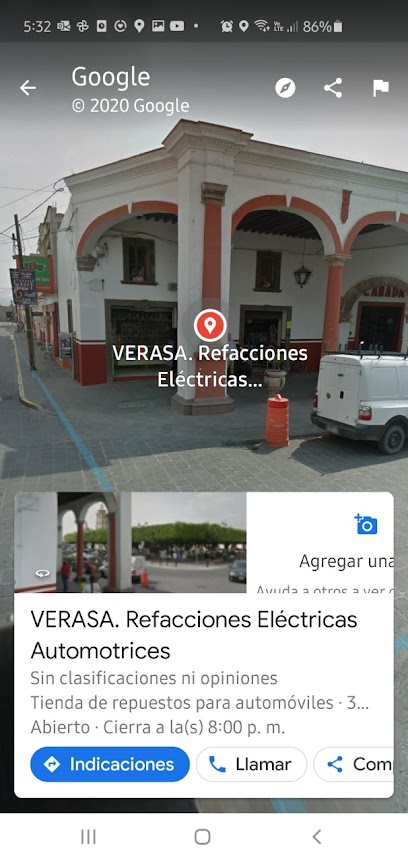 Verasa. Refacciones Eléctricas Automotrices en Apaseo el Grande