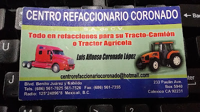 Centro Refaccionario Coronado S.A. de C.V. en Mexicali