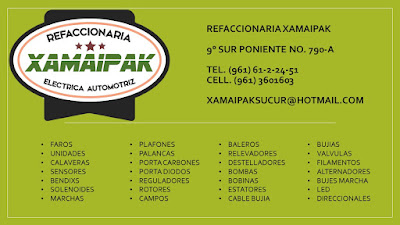 Refaccionaria Xamaipak en Tuxtla Gutiérrez