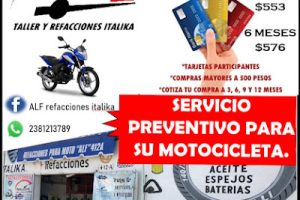 Alf Refacciones Italika en Tehuacán